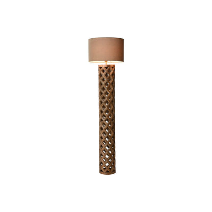 Floor Lamp Home ESPRIT Beige Natural Mango wood 220 V 41,5 x 41,5 x 158 cm Home ESPRIT