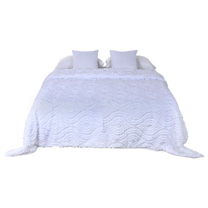 Bedspread (quilt) Home ESPRIT White 240 x 260 cm