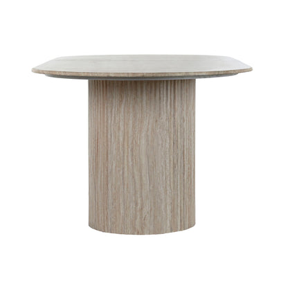 Dining Table Home ESPRIT White Beige Granite MDF Wood 220 x 100 x 75 cm