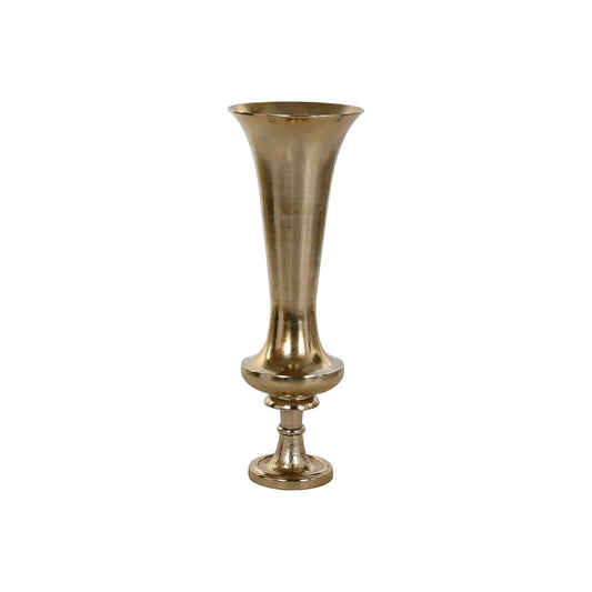 Vase Home ESPRIT Golden Aluminium Modern Wineglass 28,5 X 28,5 X 81 cm Home ESPRIT