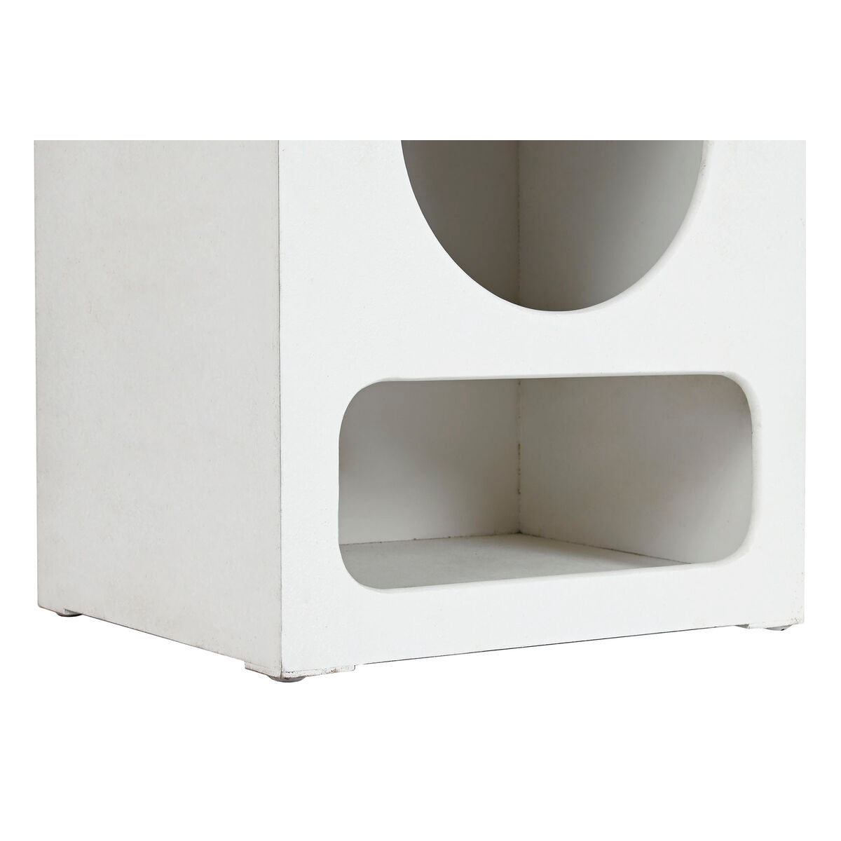 Nightstand Home ESPRIT White MDF Wood 40 x 30 x 48 cm