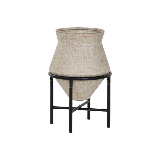 Vase Home ESPRIT Metal Magnesium 40 x 40 x 62 cm Home ESPRIT