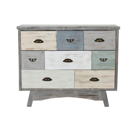 Chest of drawers Home ESPRIT Grey Multicolour Cottage 100 x 40 x 80 cm