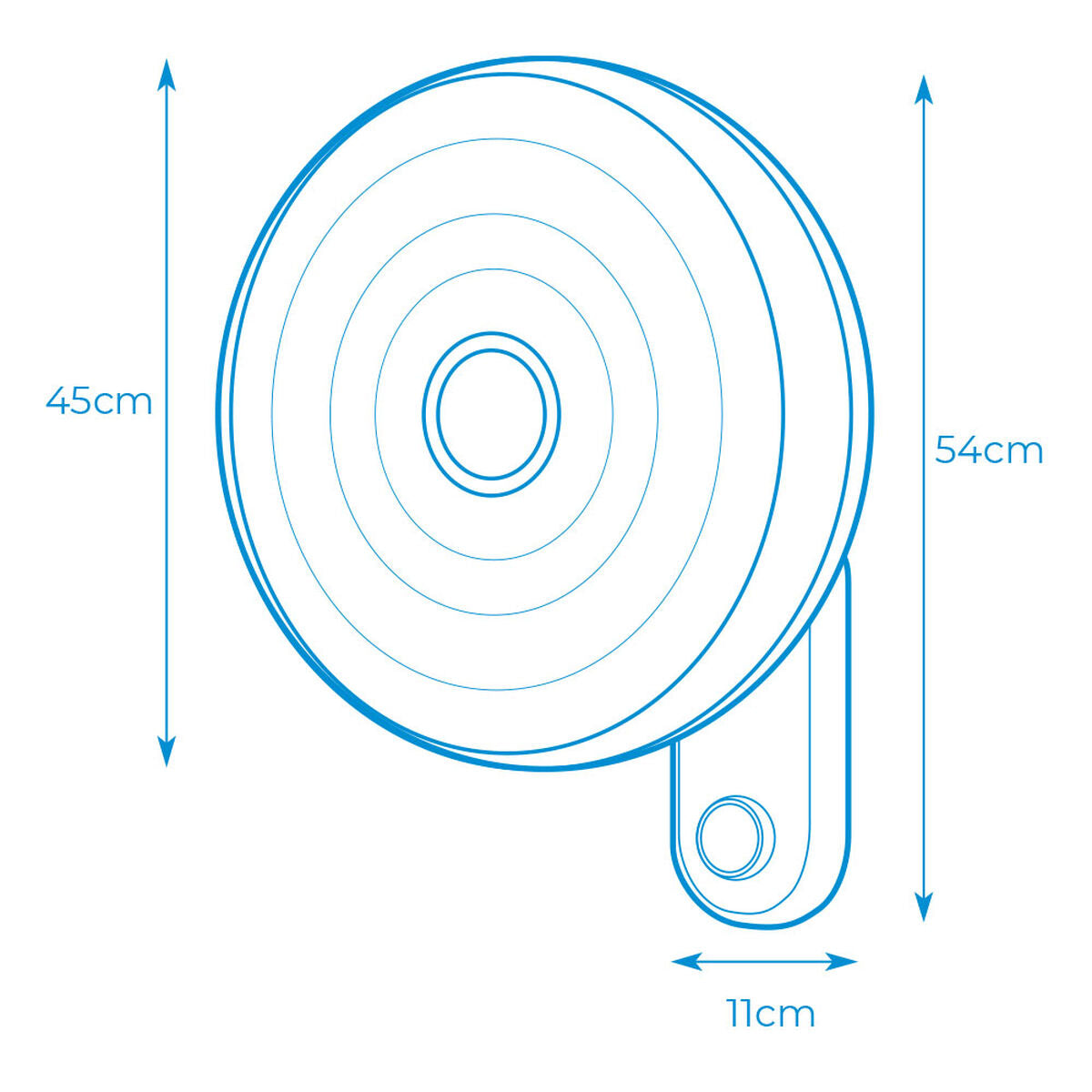 Fan Wall EDM 33526 White 50 W 55 W Ø 45 cm