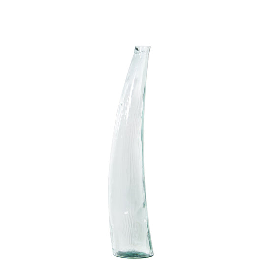 Floor vase Alexandra House Living Transparent Crystal 20 x 20 x 94 cm Alexandra House Living