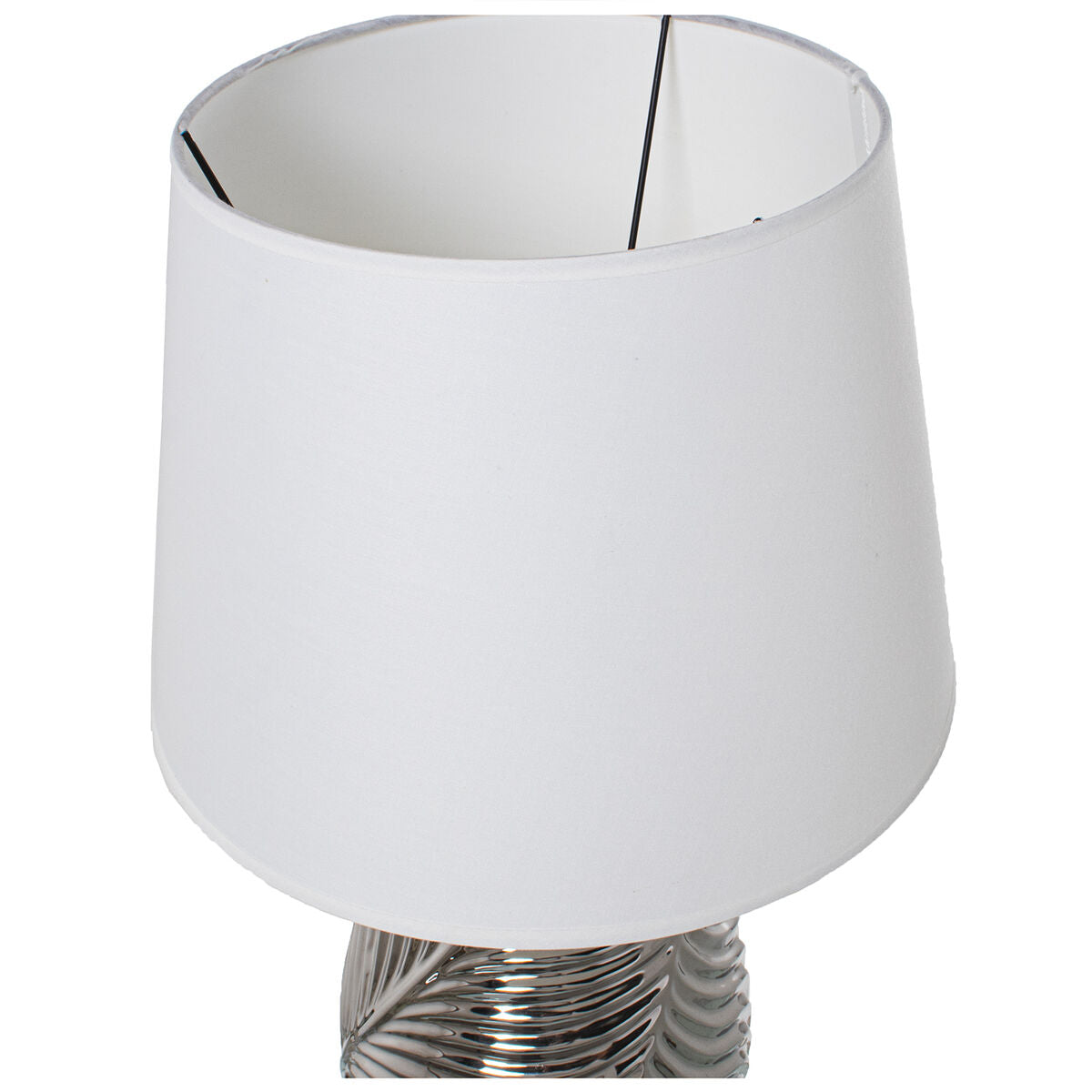 Desk lamp Alexandra House Living White Silver Ceramic 60 W 19 x 43 x 19 cm Alexandra House Living