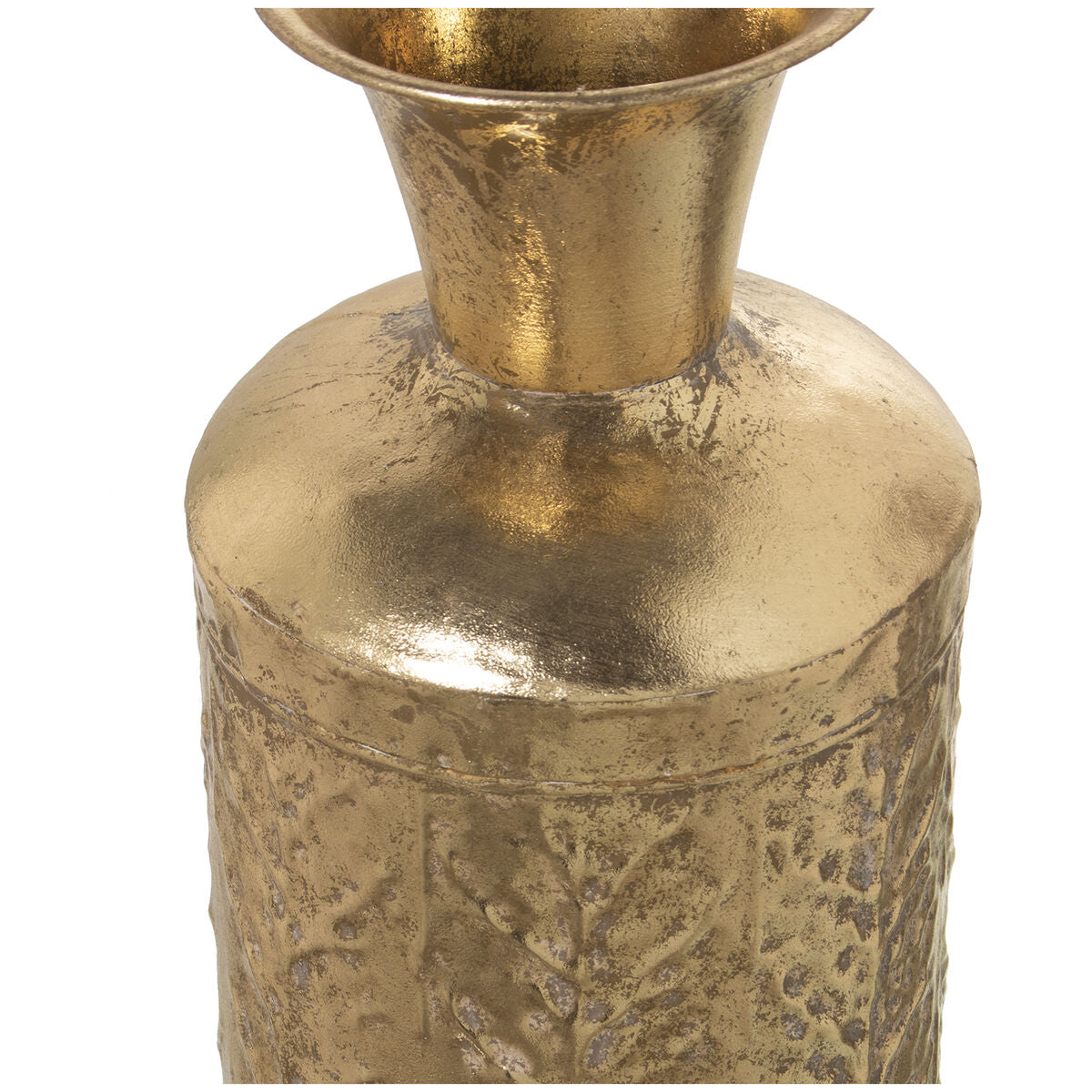 Vase Alexandra House Living Golden Metal 12 x 12 x 36 cm Alexandra House Living