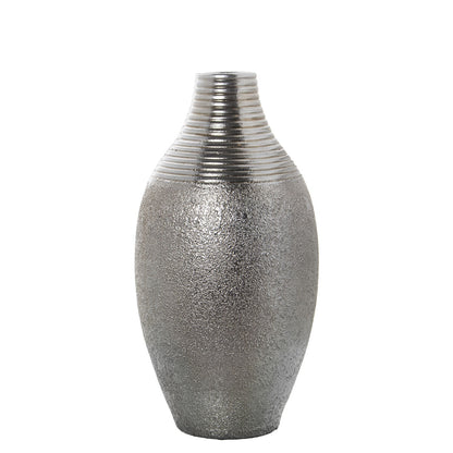 Vase Alexandra House Living Silver Ceramic 26 x 27 x 49 cm Alexandra House Living