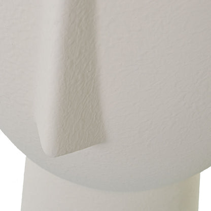 Vase Alexandra House Living Ecru Ceramic Face 23 x 23 x 43 cm Alexandra House Living