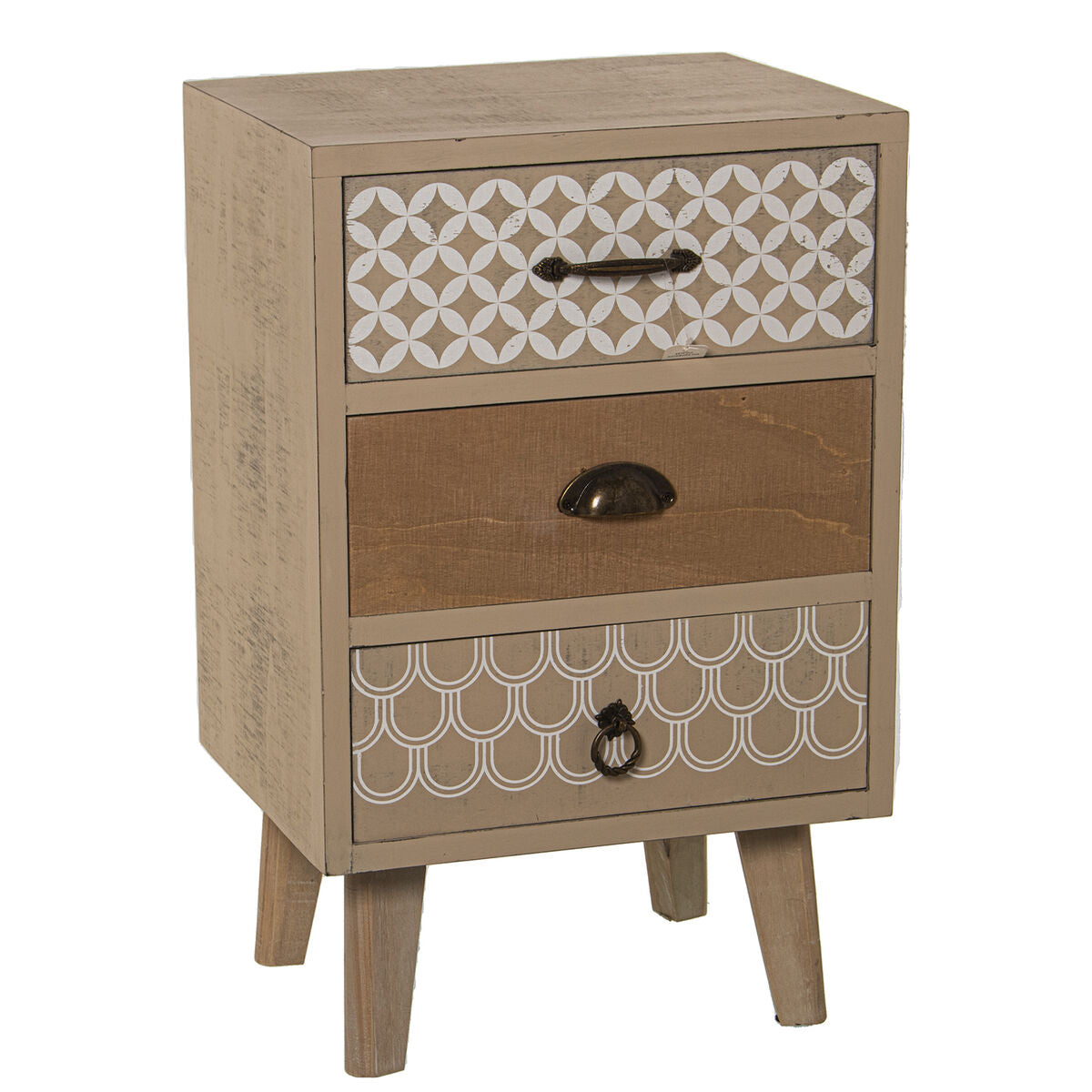 Nightstand Alexandra House Living Brown Wood 40 x 63 x 32 cm