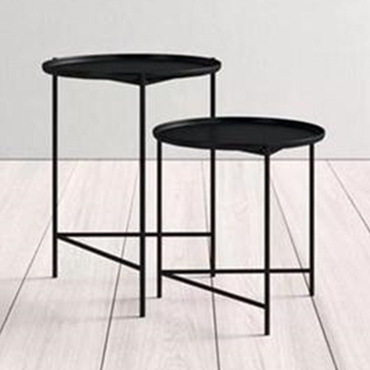 Set of 2 tables Alexandra House Living Black