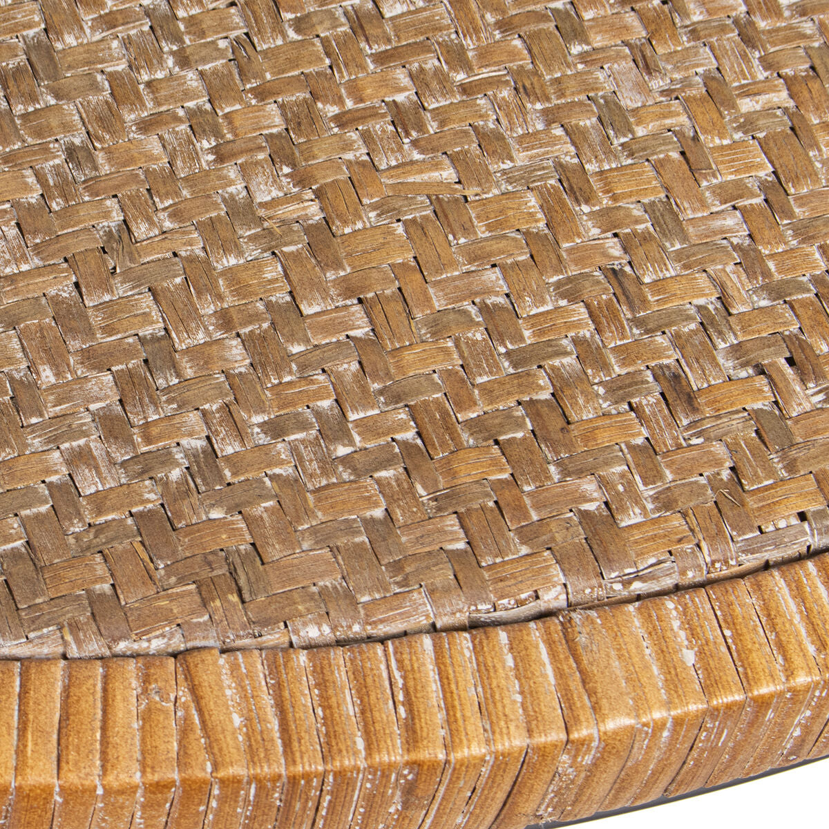 Centre Table Alexandra House Living Brown Black Rattan Natural Fibre 80 x 46 x 80 cm