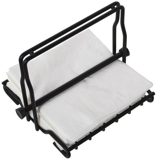 Napkin holder Alexandra House Living Black Metal 21 x 15 x 18 cm