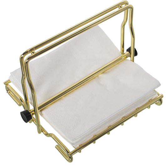 Napkin holder Alexandra House Living Golden Metal 21 x 15 x 18 cm