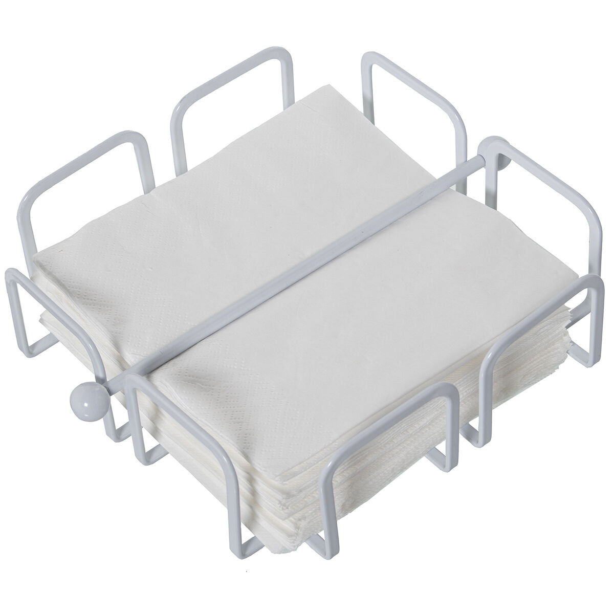 Napkin holder Alexandra House Living White Metal 21 x 7 x 21 cm