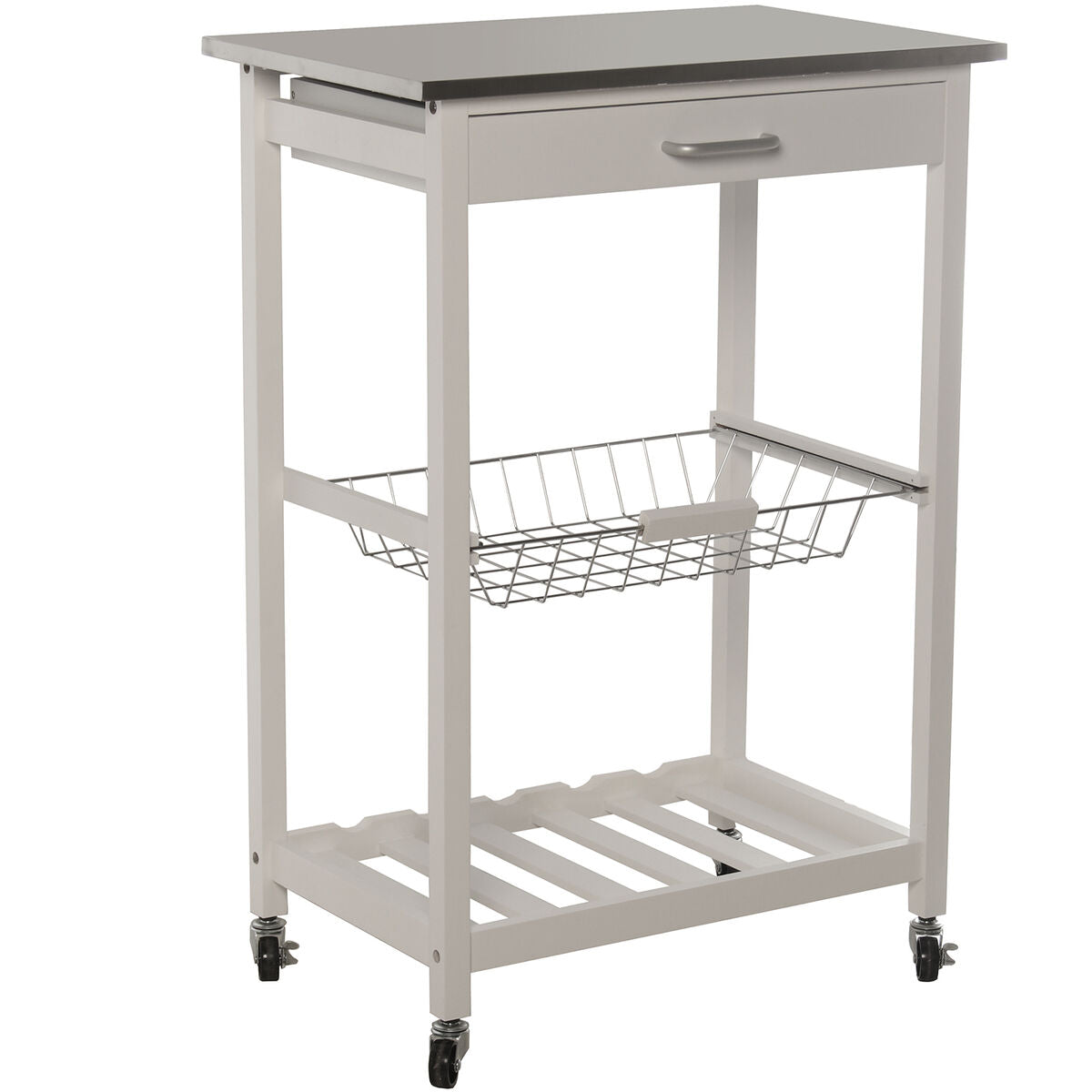 Kitchen Trolley Alexandra House Living White 57 x 83 x 37 cm