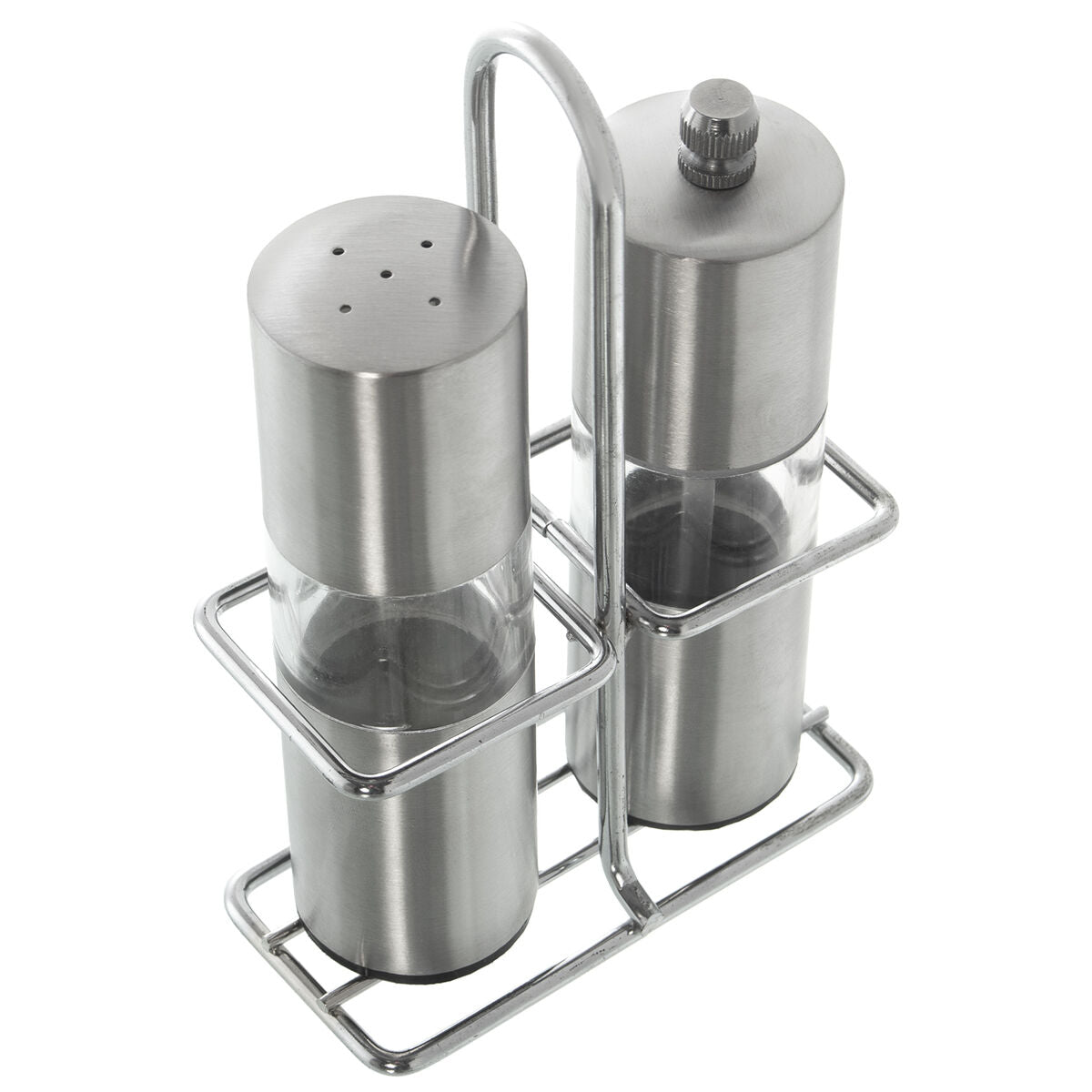 Salt and pepper set Alexandra House Living 81285 Grey Steel 10 x 16 x 4 cm