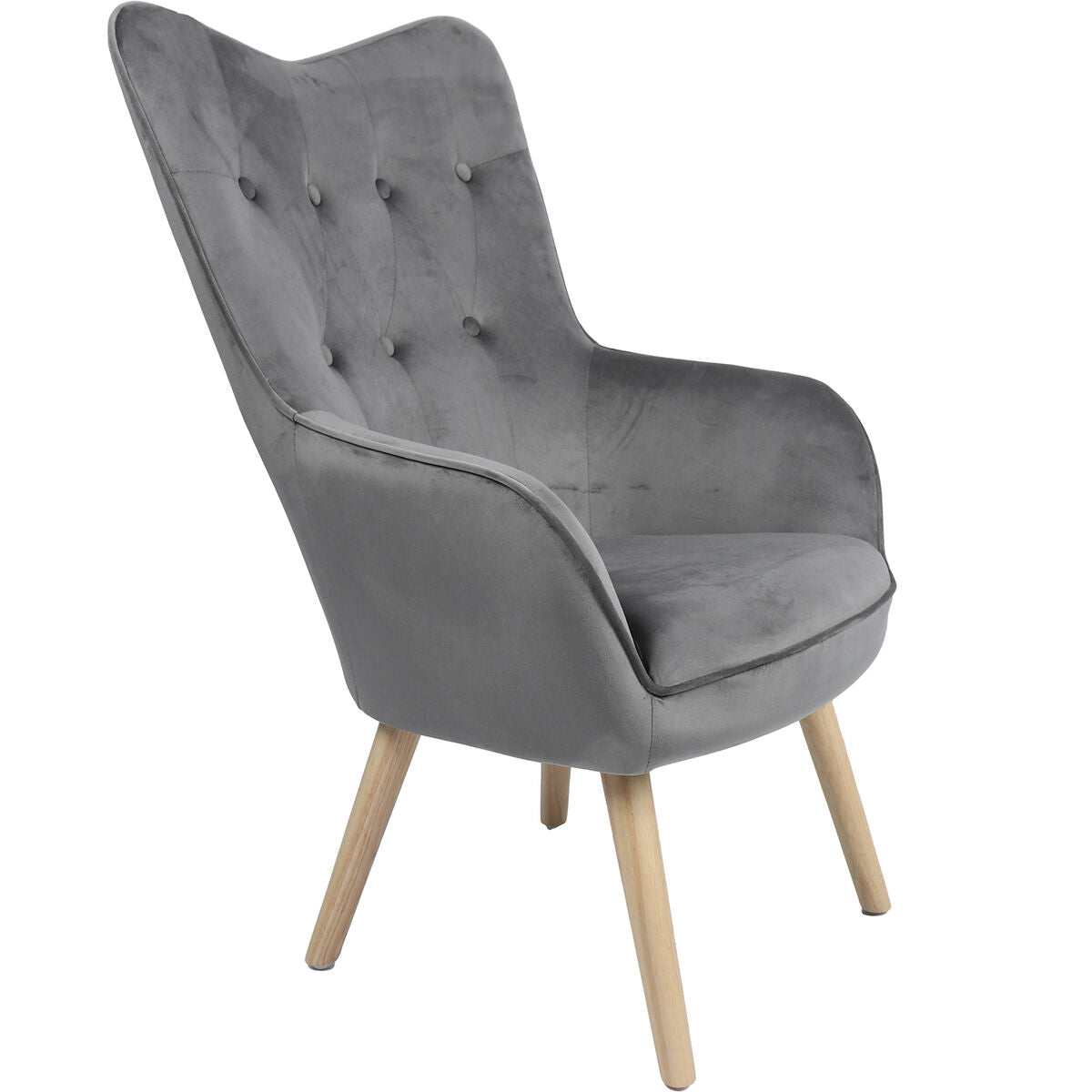 Armchair Alexandra House Living Grey 65 x 99 x 71 cm