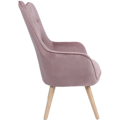 Armchair Alexandra House Living Pink 65 x 99 x 71 cm