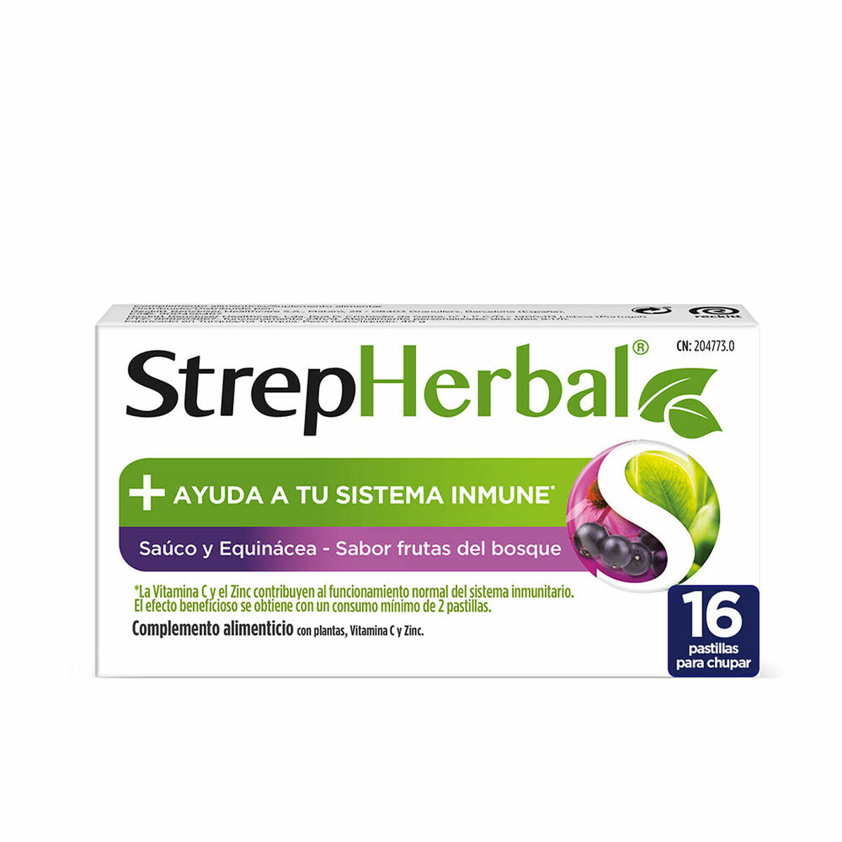 Multi-nutrients Strepsils Strepherbal Forest fruits 16 Units Strepsils