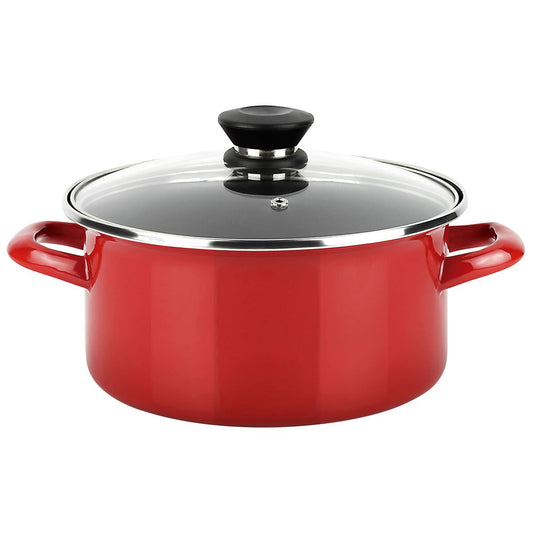 Casserole FAGOR Optimax Red Enamelled Steel (Ø 24 x 13 cm) Fagor