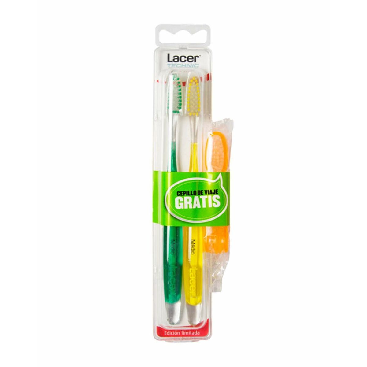 Toothbrush Lacer Technic Medio (3 Pieces) (2 Units) Lacer