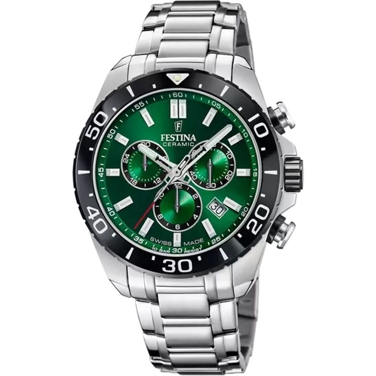 Men's Watch Festina F20042/3 Green Silver Festina