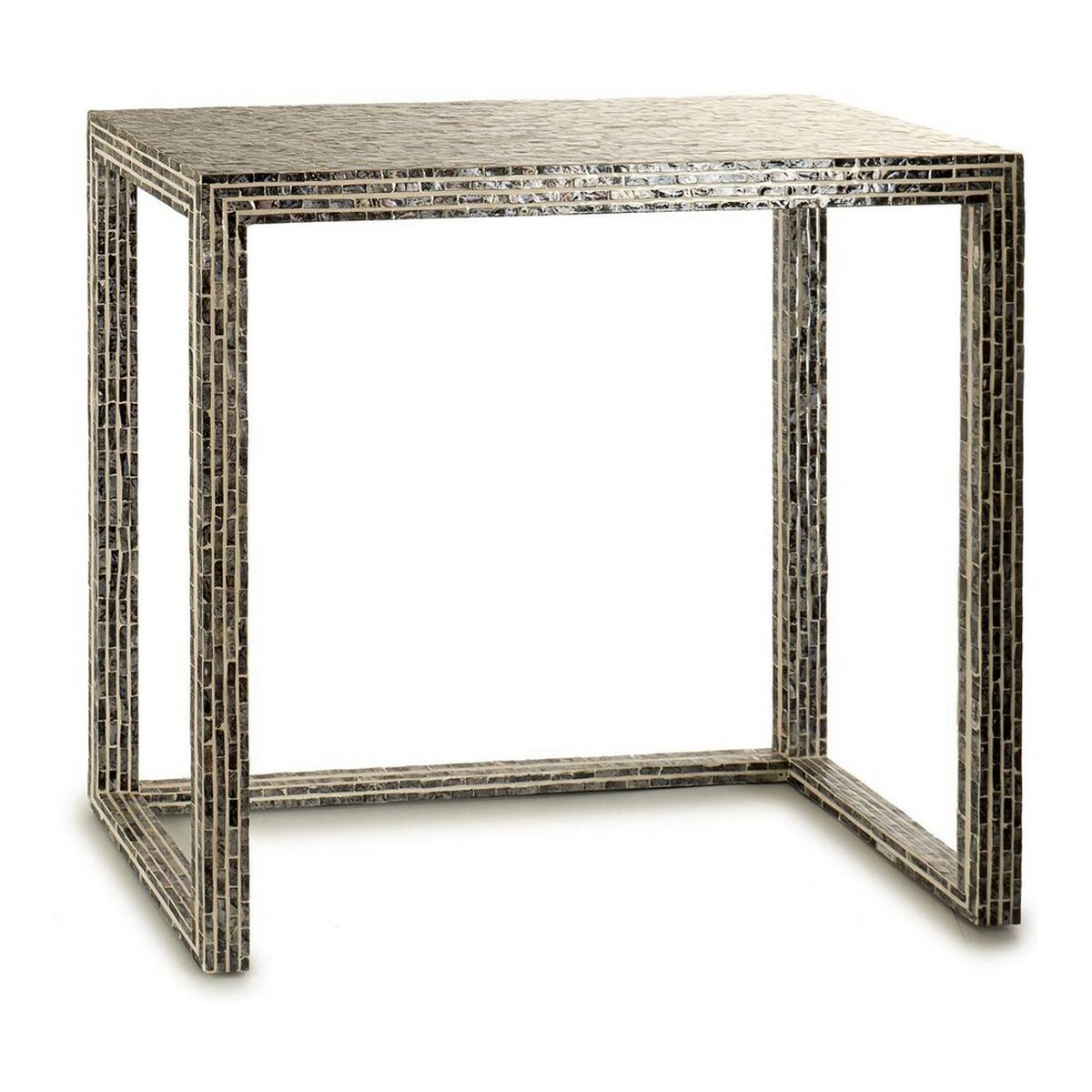 Table Hall Grey Mother of pearl Particleboard 30,5 x 78 x 90,5 cm Gift Decor