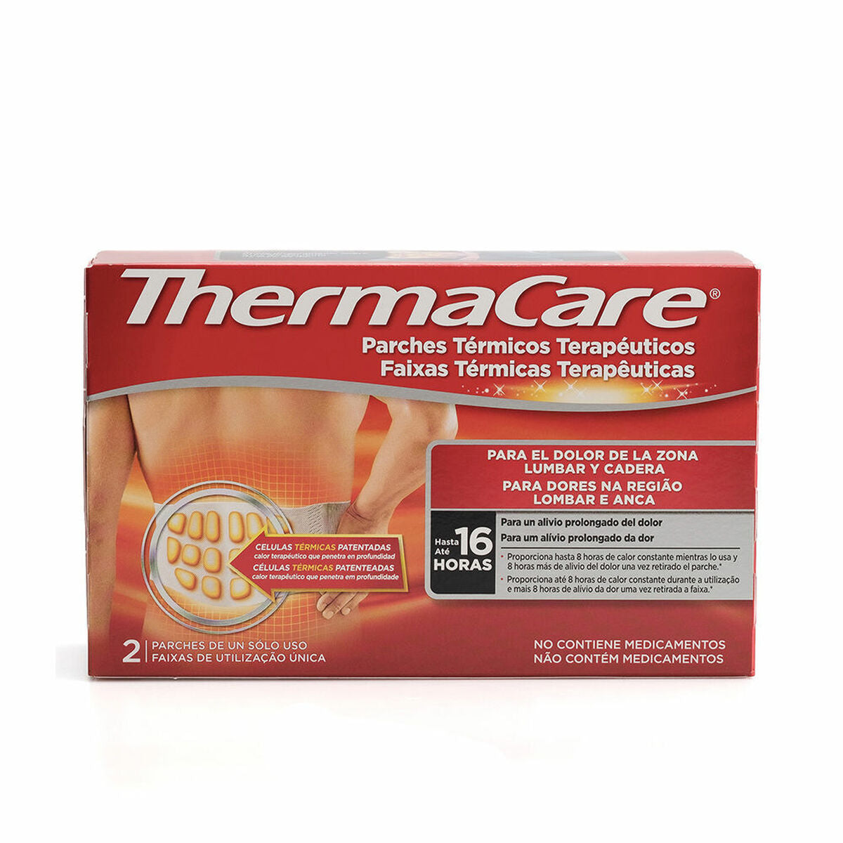 Thermo-adhesive patches Thermacare Thermacare (2 Units) Thermacare