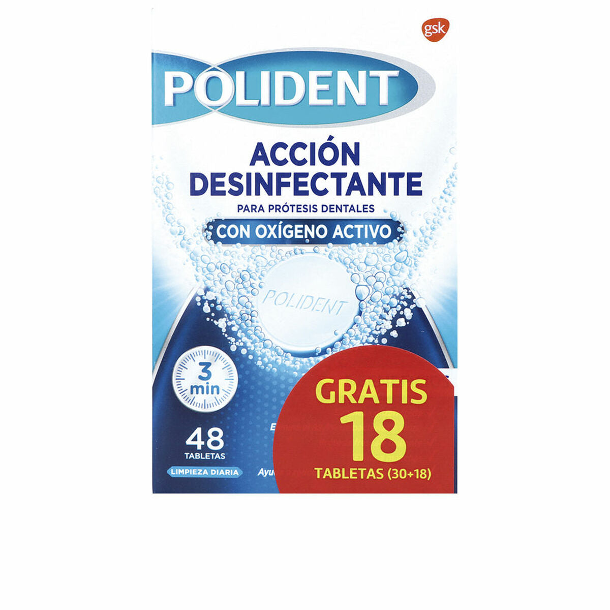 Cleaning Tablets for Dentures Polident 48 Units Polident