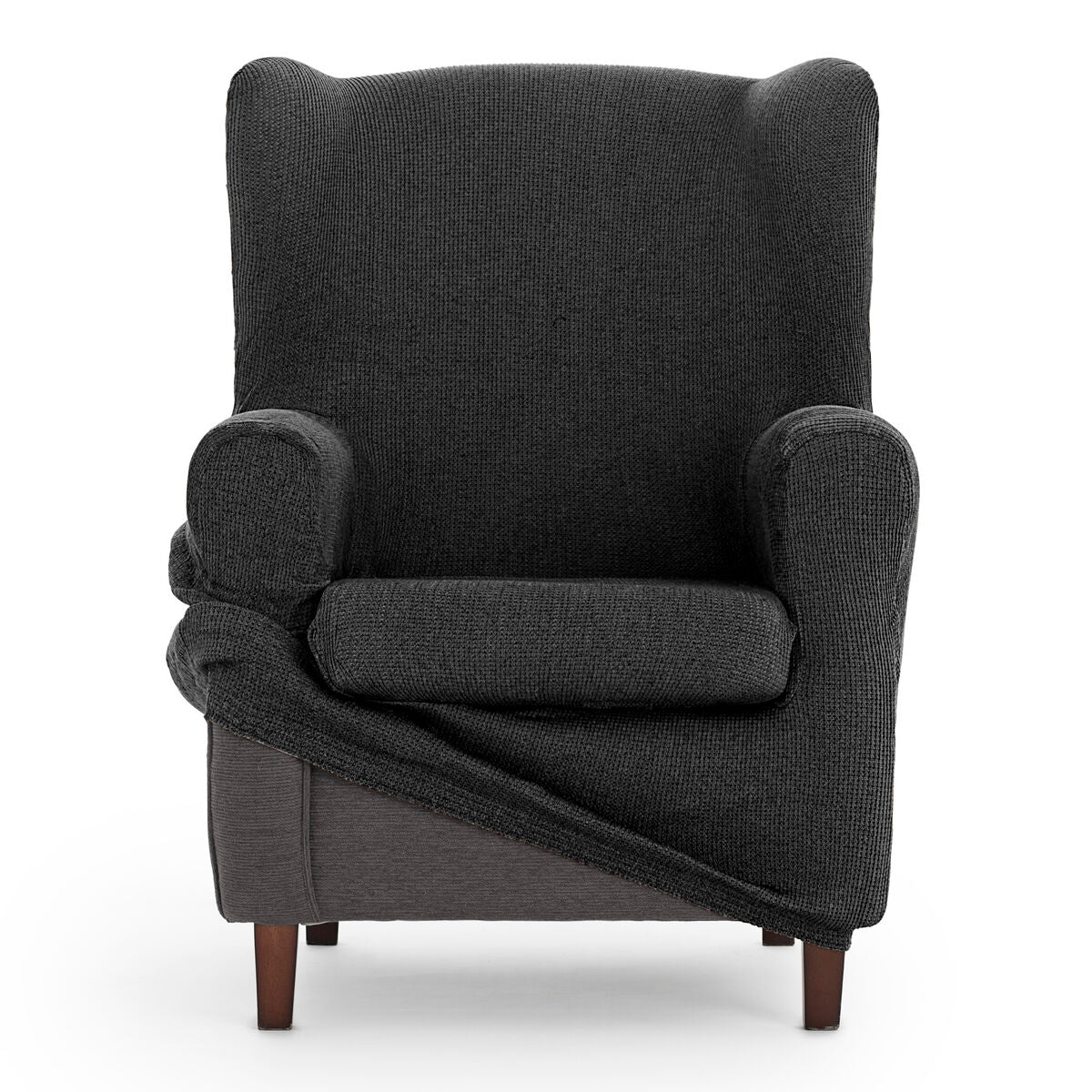 Wingback chair cover Eysa ULISES Dark grey 80 x 100 x 90 cm Eysa