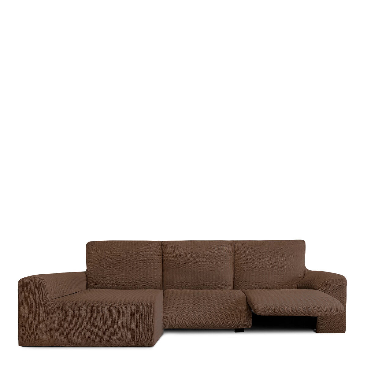 Left long arm chaise longue cover Eysa JAZ Brown 180 x 120 x 360 cm Eysa