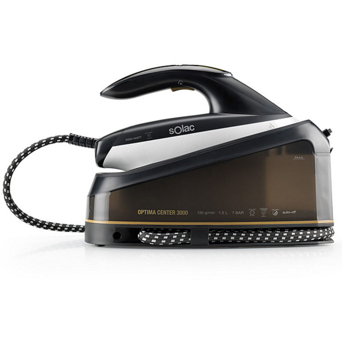 Steam Generating Iron Solac CPB6100 1,5 L 130 gr/min 3000W Negro Solac