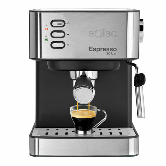 Express Coffee Machine Solac CE4481 Black Steel 850 W Solac