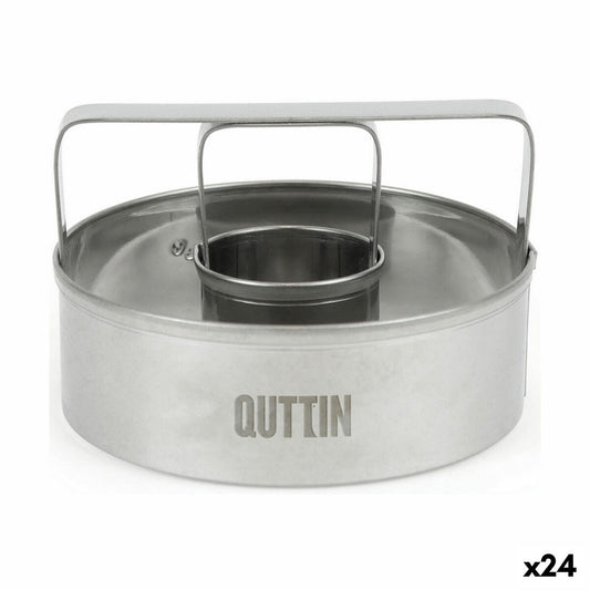 Baking Mould Quttin 7,5 x 7,5 x 5 cm Steel (24 Units)