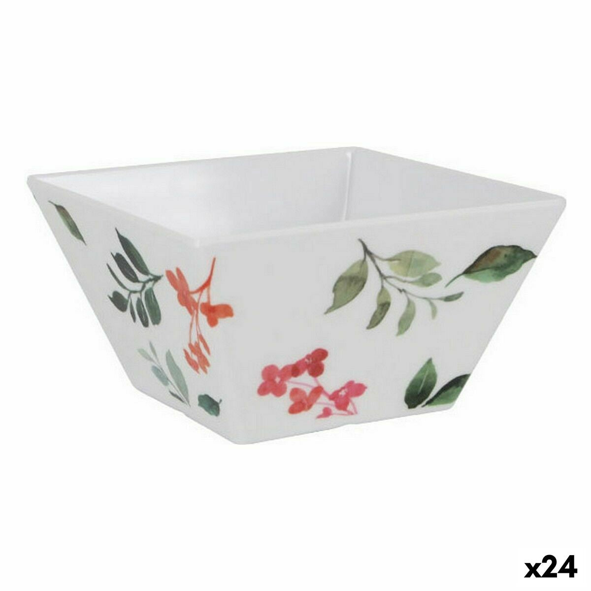 Snack Bowl La Mediterránea Petunia Melamin Shine 13 x 13 x 7 cm (24 Units)