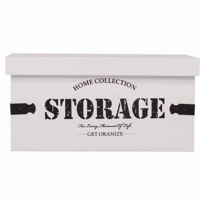 Storage boxes Alexandra House Living White MDF Wood 2 Pieces