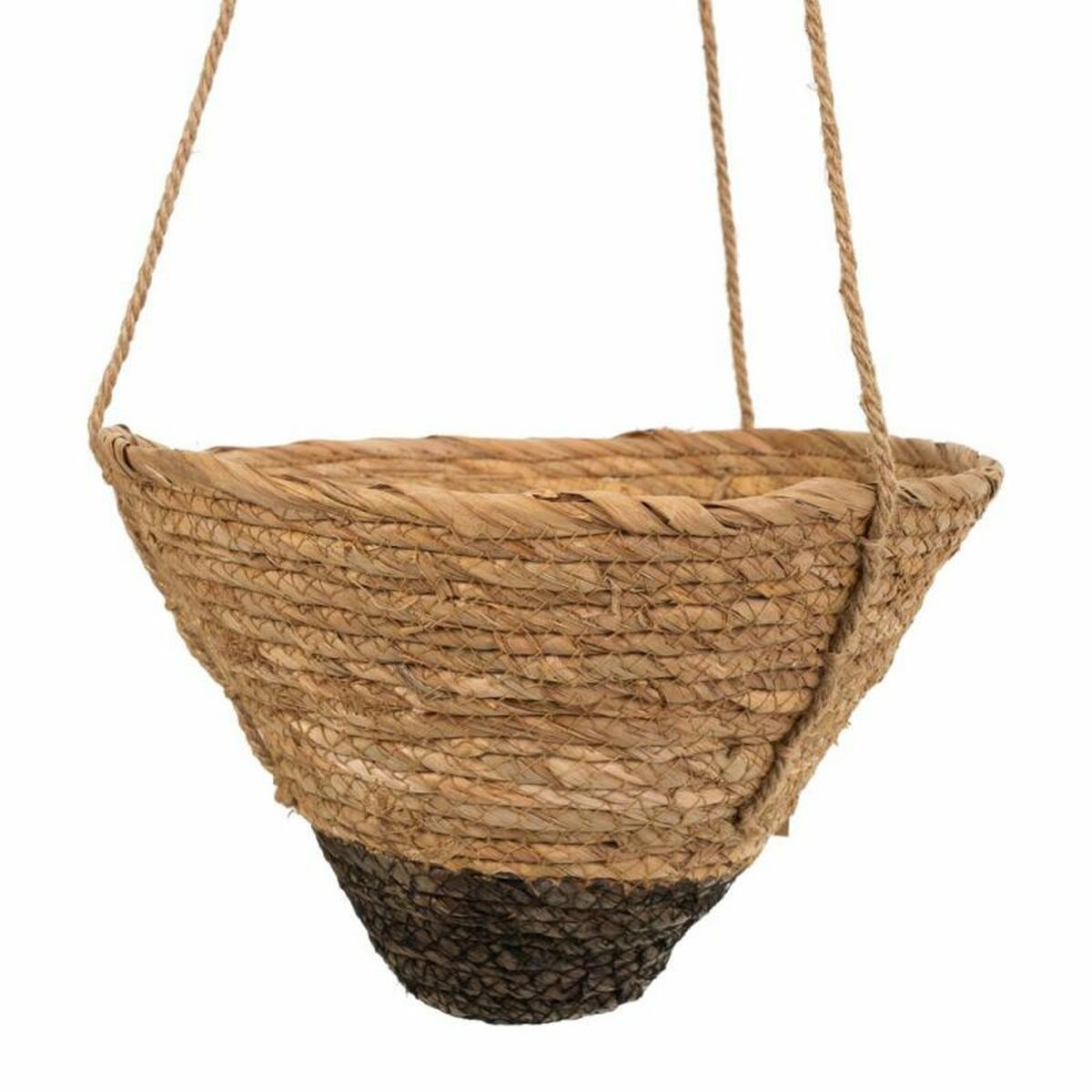 Set of Baskets Alexandra House Living Black Natural Natural Fibre 30 x 19 x 30 cm 22 x 14 x 22 cm 26 x 16 x 26 cm For hanging 3