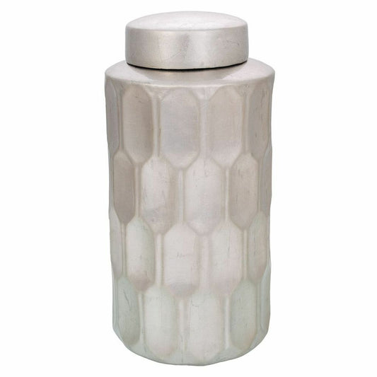 Vase Alexandra House Living Silver Ceramic 18 x 37 x 18 cm Alexandra House Living