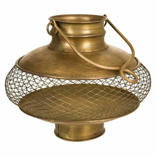 Vase Alexandra House Living Brass Iron 29 x 26 x 29 cm Alexandra House Living