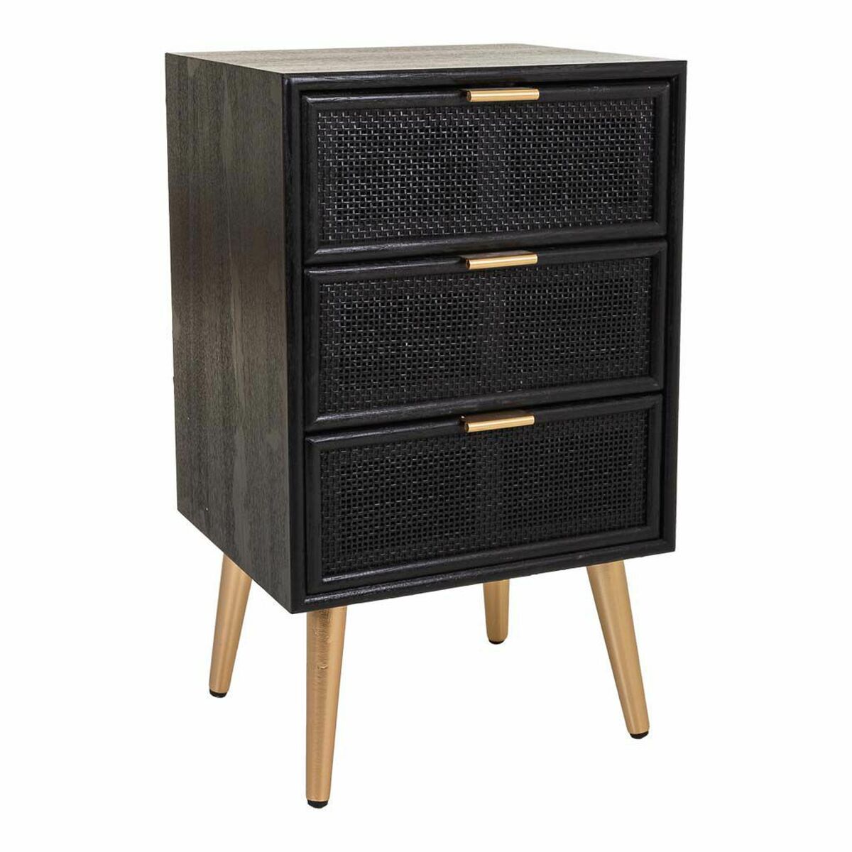 Nightstand Alexandra House Living Black Golden