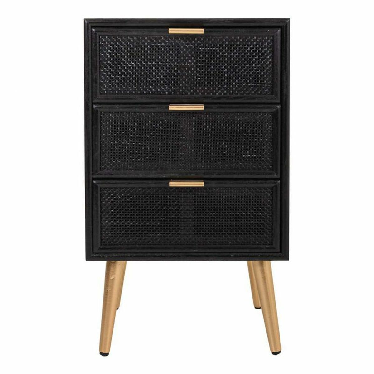 Nightstand Alexandra House Living Black Golden