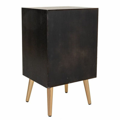 Nightstand Alexandra House Living Black Golden