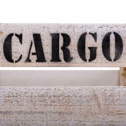 Storage boxes Alexandra House Living CARGO White Fir wood 24 x 19 x 38 cm 33 x 20 x 18 cm 28 x 15,5 x 17 cm 3 Pieces