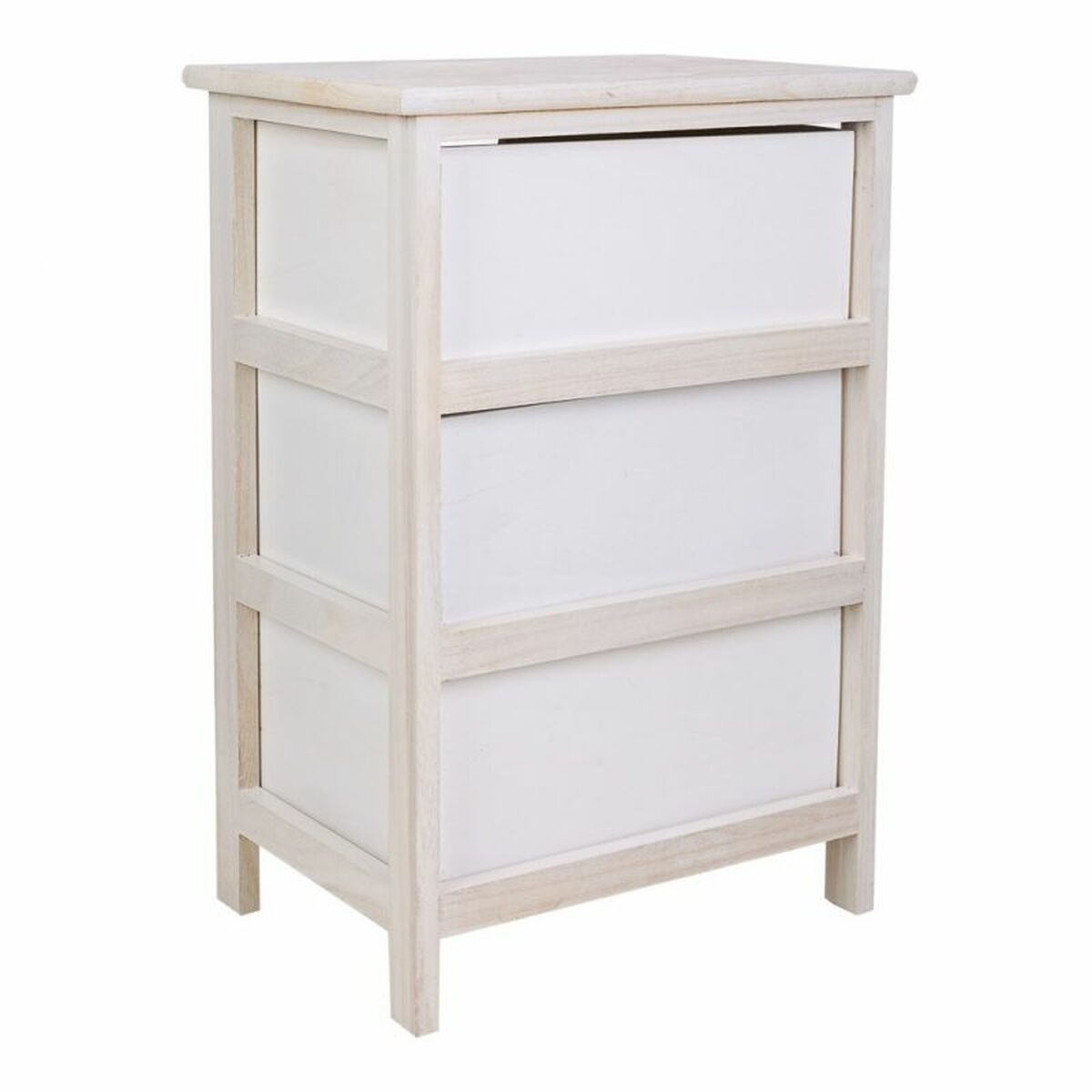 Chest of drawers Alexandra House Living White Paolownia wood 29 x 58 x 40 cm