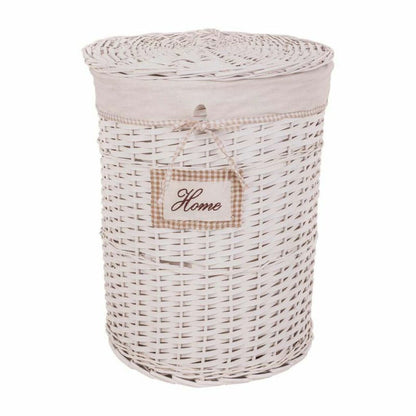 Set of Baskets Alexandra House Living White wicker Willow wood 44 x 58 x 44 cm 29 x 19 x 29 cm 3 Pieces