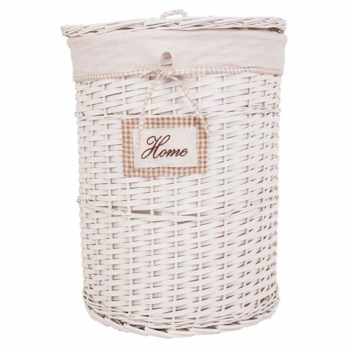 Set of Baskets Alexandra House Living White wicker Willow wood 44 x 58 x 44 cm 29 x 19 x 29 cm 3 Pieces