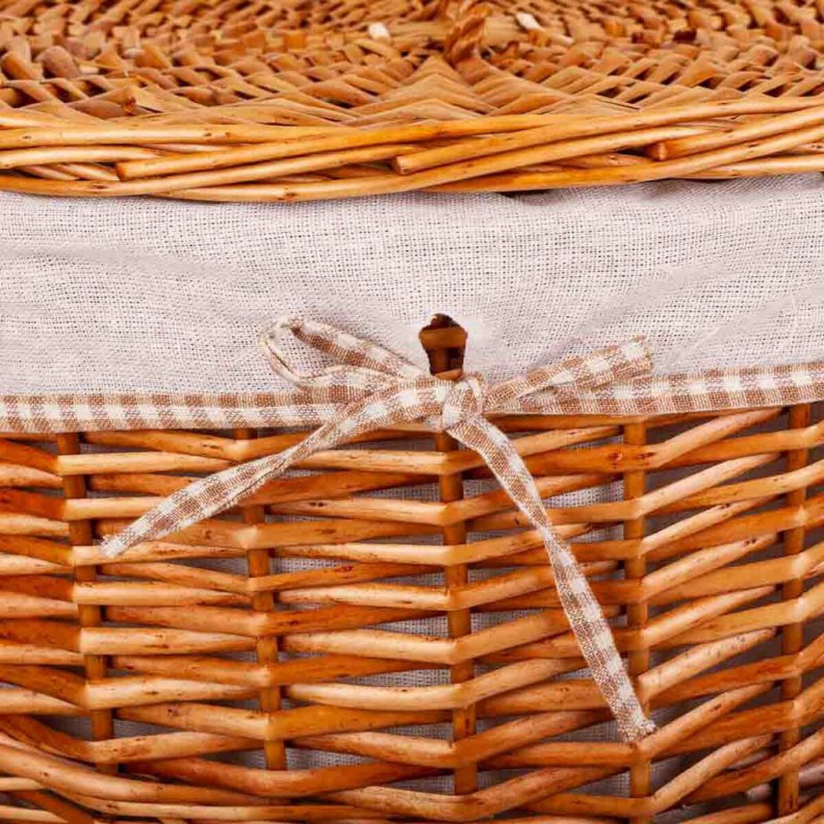 Set of Baskets Alexandra House Living Natural wicker Willow wood 29 x 15 x 29 cm 51 x 64 x 51 cm 36 x 15 x 36 cm 3 Pieces