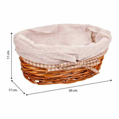 Set of Baskets Alexandra House Living Natural wicker Willow wood 3 Pieces