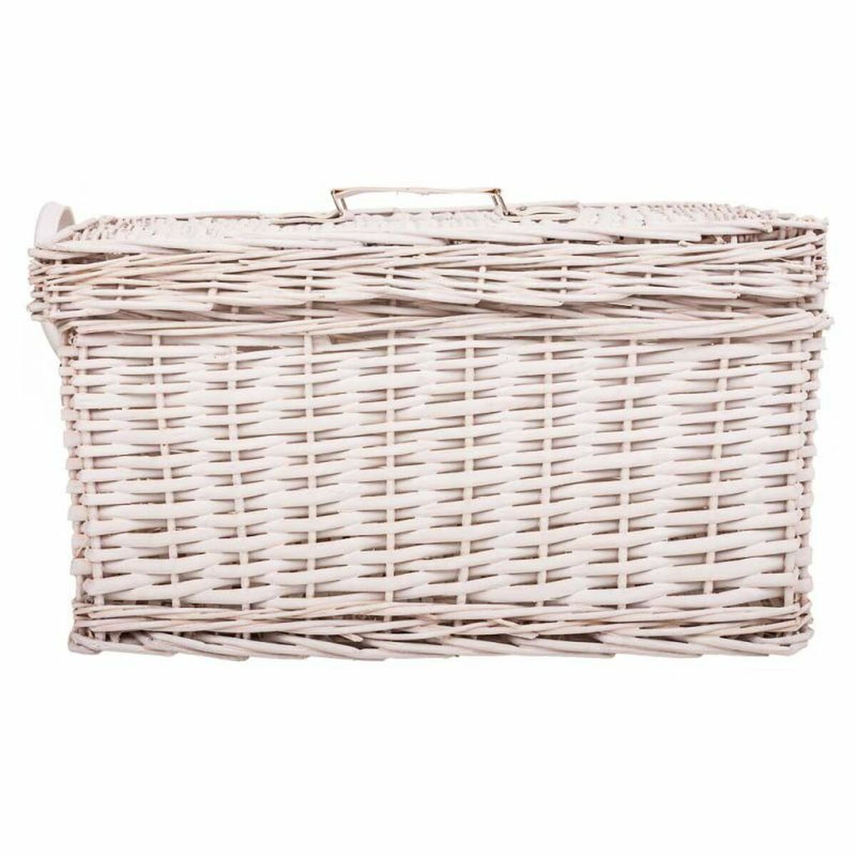 Storage boxes Alexandra House Living White wicker Willow wood 2 Pieces